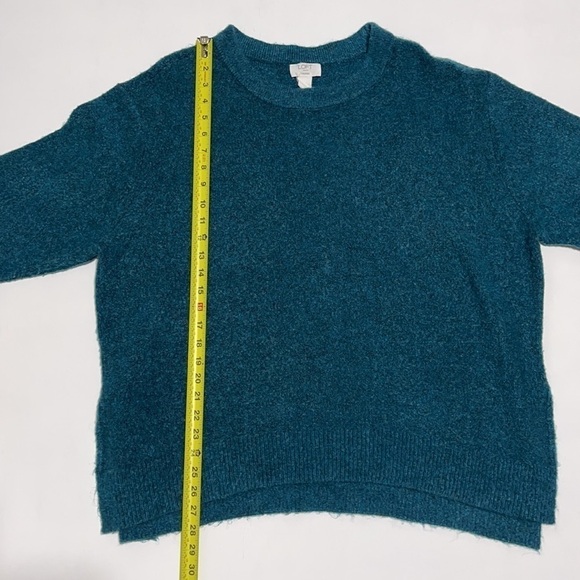 Loft Lounge Teal Green 3/4 Sleeve Sweater - Picture 5 of 11